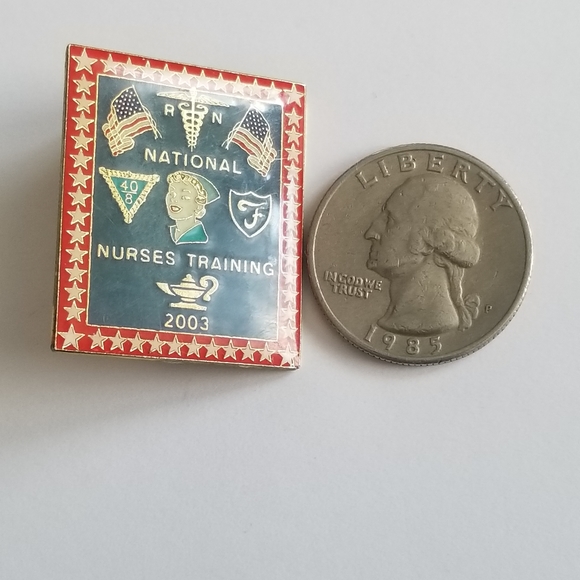 Vintage RN National Nurses Training 2003 enamel pin brooch Forty and Eight - Picture 4 of 7